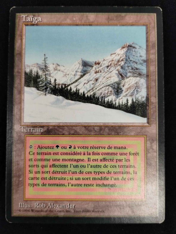 Taiga - Revised Foreign Black Border - French - HP