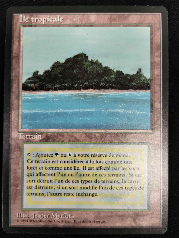 Tropical Island - Revised Foreign Black Bordered - French- NM