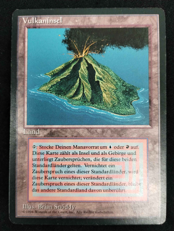 Volcanic Island - Revised Foreign Black Border - German - MP