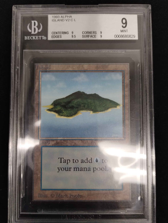 Island - #289 - Limited Edition Alpha - Beckett (BGS) Graded 9