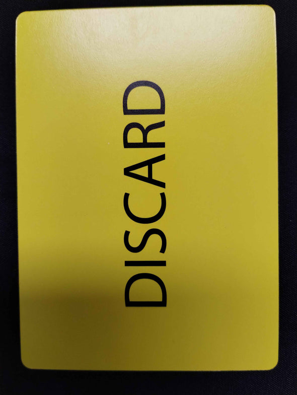 Disney Lorcana Yellow "Discard" Factory Error Card - Azurite Sea - NM