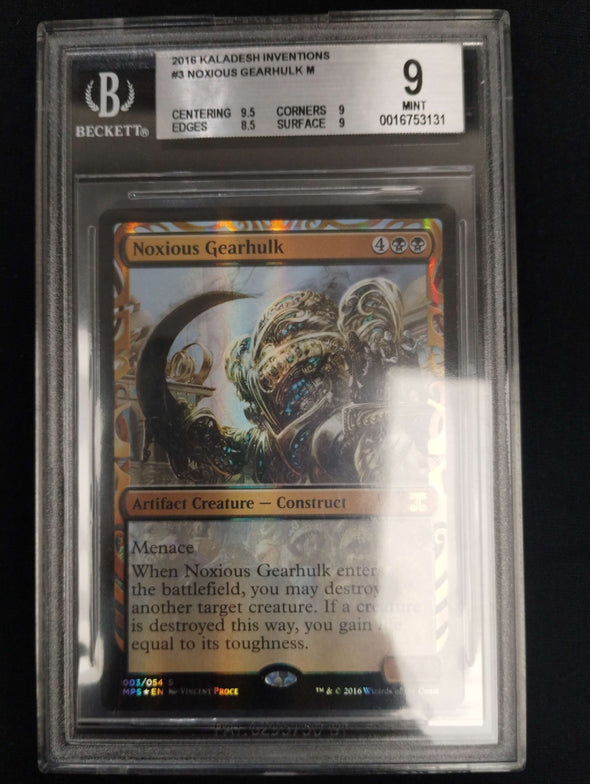 Noxious Gearhulk - Kaladesh Inventions - Beckett (BGS) Graded 9