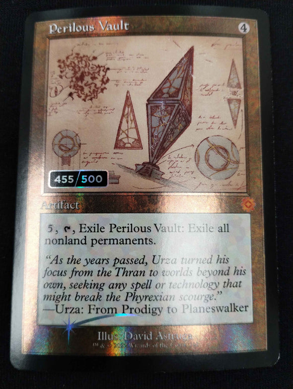 Perilous Vault - Double Rainbow Serialized Schematic - Brothers' War Retro Artifacts 455/500