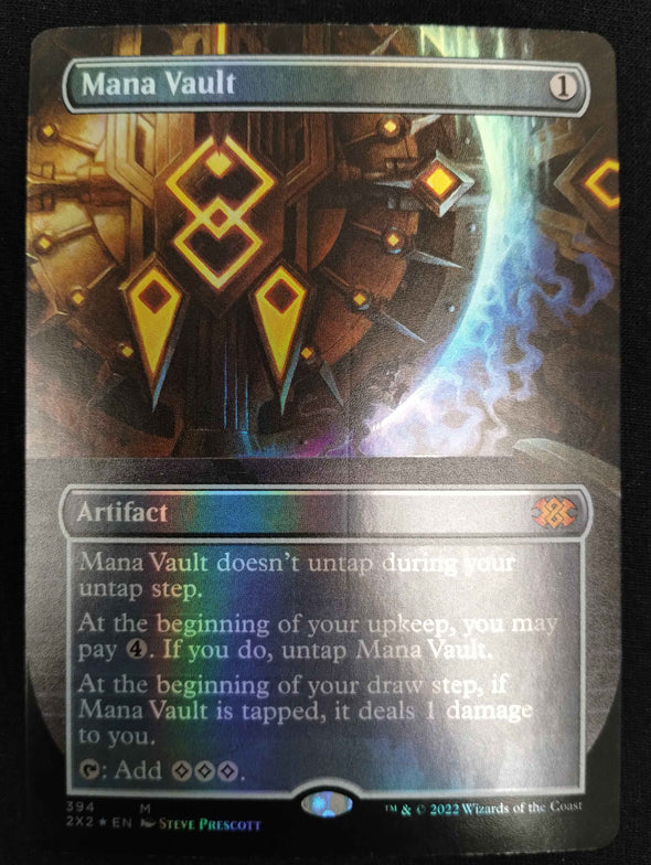 Mana Vault - Borderless (Foil) - Double Masters 2022 - Roller Marked