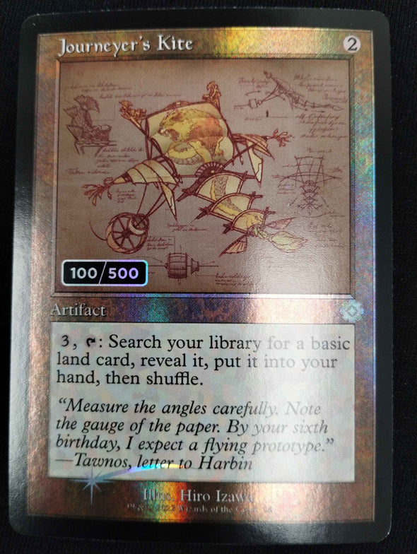 Journeyer's Kite - Double Rainbow Serialized Schematic - Brothers' War Retro Artifacts 100/500