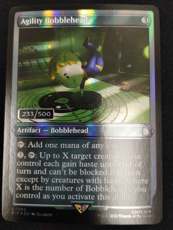 Agility Bobblehead - Double Rainbow Serialized Foil - Universes Beyond: Fallout 233/500
