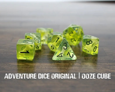 Adventure Dice - 7 Piece Set - Ooze Cube