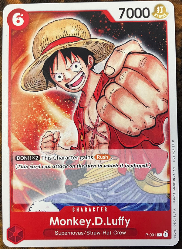 Monkey.D.Luffy (Promotion Pack 2022) (Post-Errata With Period) - P-001 - Promo