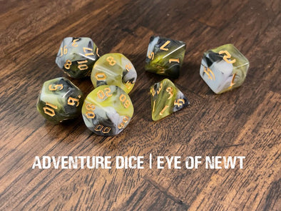 Adventure Dice - 7 Piece Set - Eye of Newt