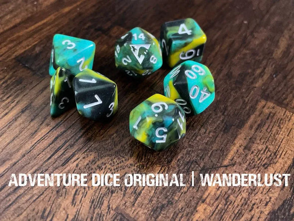 Adventure Dice - 7 Piece Set - Wanderlust