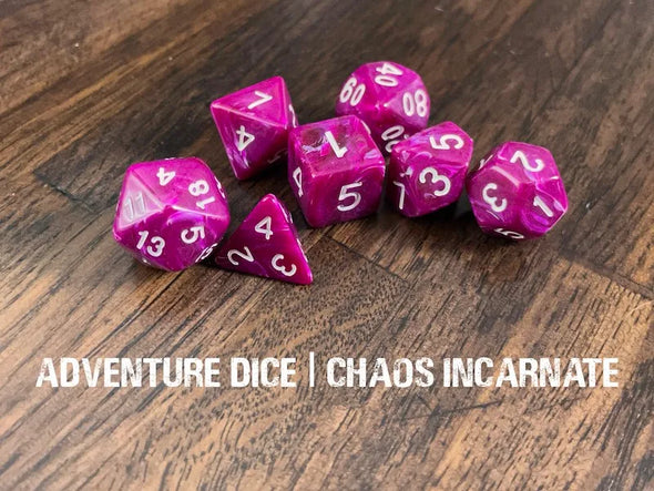 Adventure Dice - 7 Piece Set - Chaos Incarnate