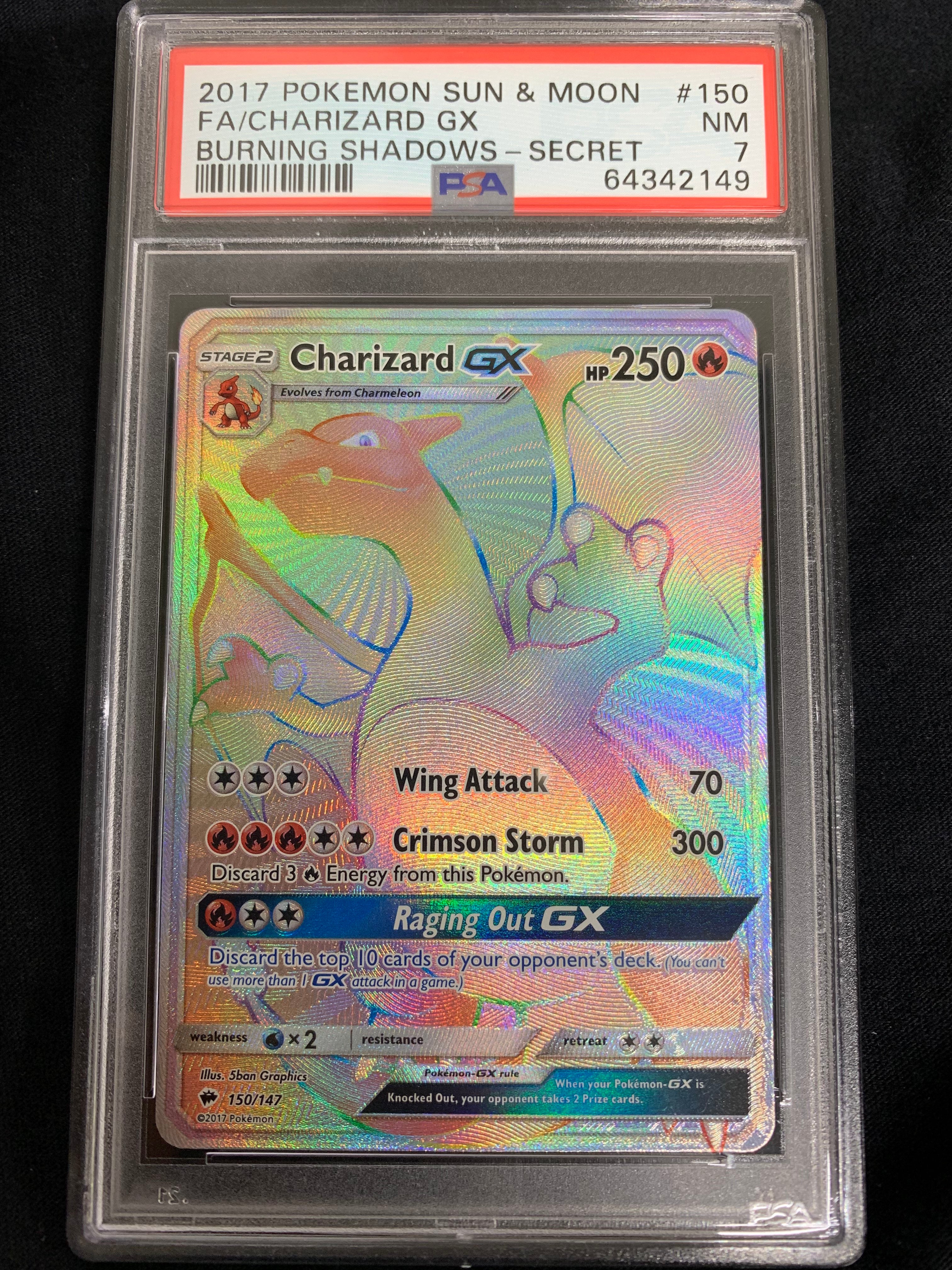 401 Games Canada - Charizard GX - Burning Shadows Hyper Rare - PSA Graded 7 NM 401 Games Canada - Charizard GX - Burning Shadows Hyper Rare - PSA Graded 7 NM