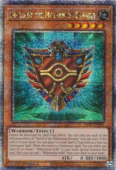 Shield of the Millennium Dynasty - INFO-EN003 - Quarter Century Secret Rare - 1st Edition