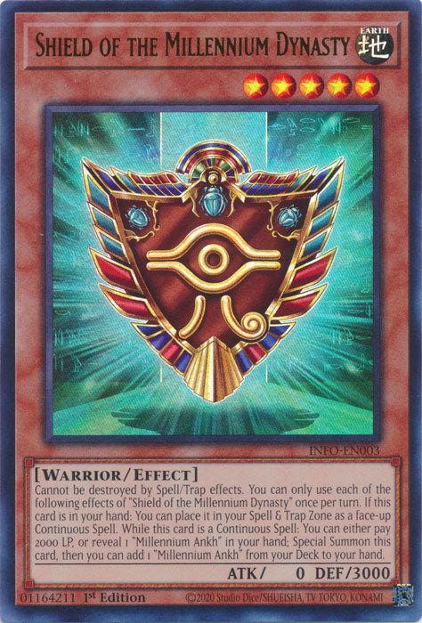 Shield of the Millennium Dynasty - INFO-EN003 - Ultra Rare - 1st Edition