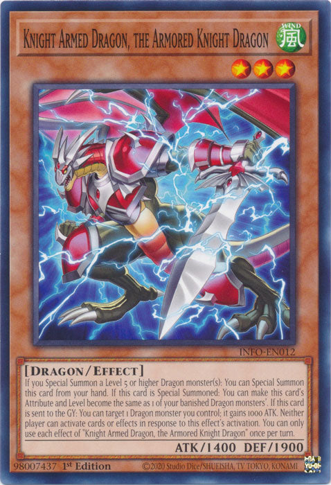 Knight Armed Dragon, the Armored Knight Dragon - INFO-EN012 - Common - 1st Edition