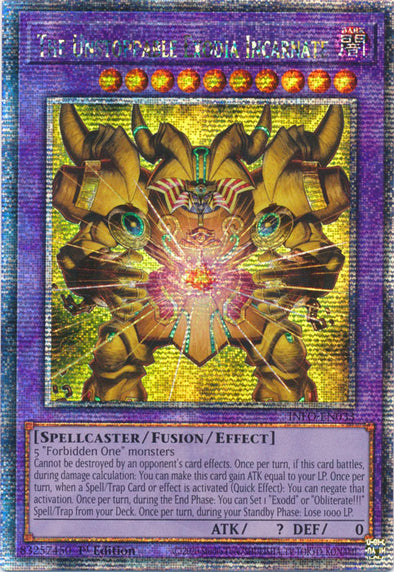 The Unstoppable Exodia Incarnate - INFO-EN033 - Quarter Century Secret Rare - 1st Edition