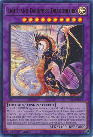 Light and Darkness Dragonlord - INFO-EN034 - Ultra Rare - 1st Edition