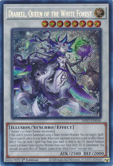 Diabell, Queen of the White Forest - INFO-EN040 - Secret Rare - 1st Edition