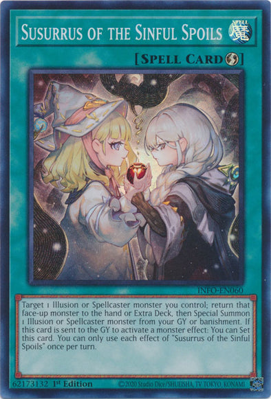 Susurrus of the Sinful Spoils - INFO-EN060 - Super Rare - 1st Edition