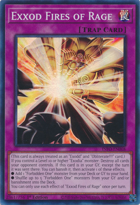 Exxod Fires of Rage - INFO-EN068 - Super Rare - 1st Edition