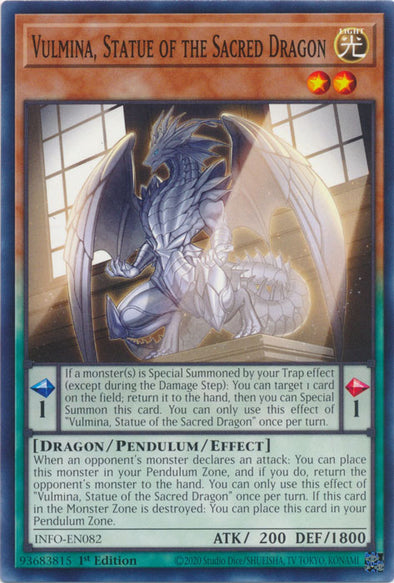 Vulmina, Statue of the Sacred Dragon - INFO-EN082 - Common - 1st Edition