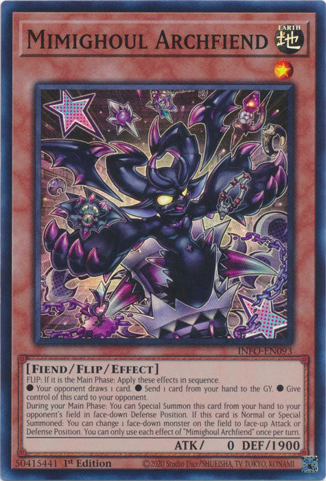 Mimighoul Archfiend - INFO-EN093 - Super Rare - 1st Edition