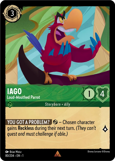 Iago (Loud-Mouthed Parrot) - 80/204 - Rare available at 401 Games Canada