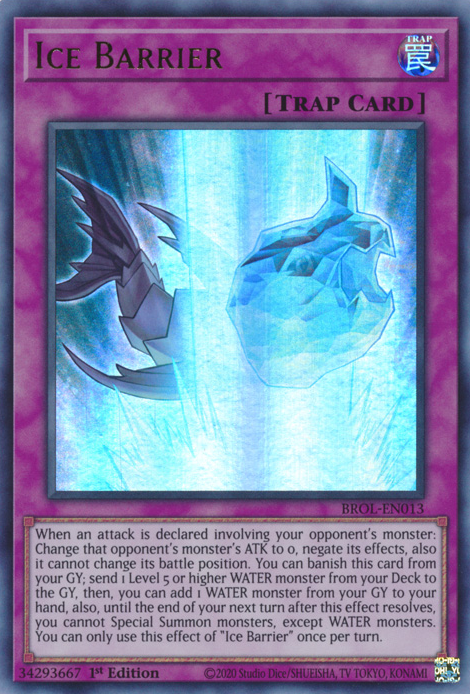 Ice Barrier - BROL-EN013 - Ultra Rare - 1st Edition available at 401 Games Canada