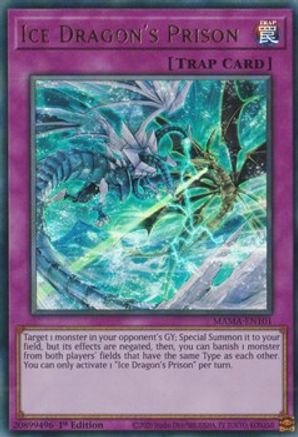 Ice Dragon's Prison - MAMA-EN101 - Ultra Rare - 1st Edition available at 401 Games Canada