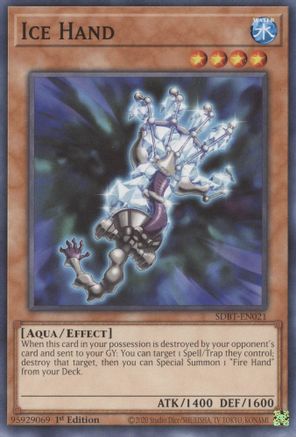 Ice Hand - SDBT-EN021 - Common - 1st Edition available at 401 Games Canada