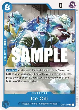 Ice Oni - OP04-047 - Common available at 401 Games Canada