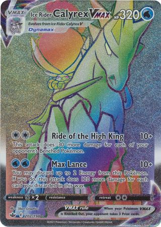 Ice Rider Calyrex VMAX - 202/198 - Hyper Rare available at 401 Games Canada