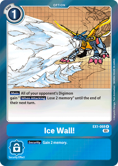 Ice Wall! - EX1-068 - Rare available at 401 Games Canada