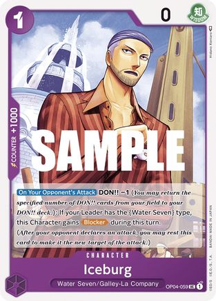 Iceburg - OP04-059 - Uncommon available at 401 Games Canada