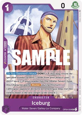 Iceburg - OP04-059 - Uncommon available at 401 Games Canada