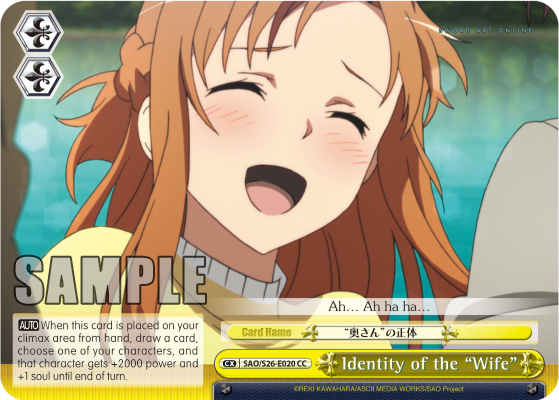 Identity of the "Wife" - SAO/S26-E020 - Climax Common available at 401 Games Canada