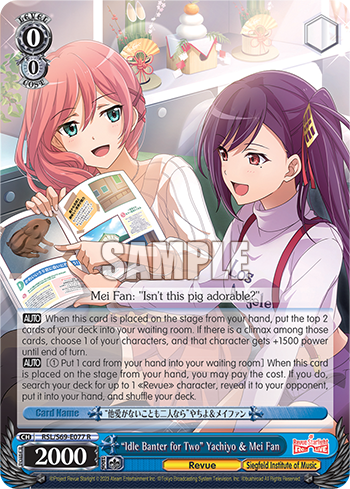 "Idle Banter for Two" Yachiyo & Mei Fan - RSL/S69-E077 - Rare available at 401 Games Canada