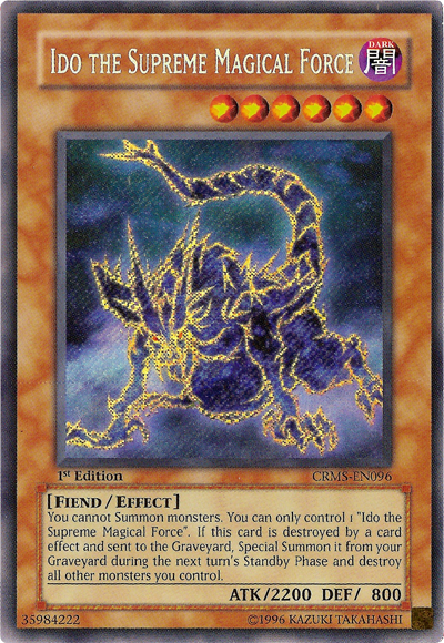 Ido the Supreme Magical Force - CRMS-EN096 - Secret Rare - 1st Edition available at 401 Games Canada