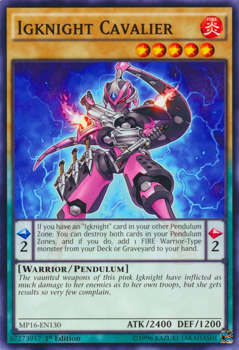 Igknight Cavalier - MP16-EN130 - Common - 1st Edition available at 401 Games Canada