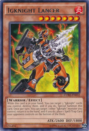 Igknight Lancer - CORE-EN032 - Rare - Unlimited available at 401 Games Canada