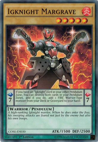 Igknight Margrave - CORE-EN030 - Common - 1st Edition available at 401 Games Canada