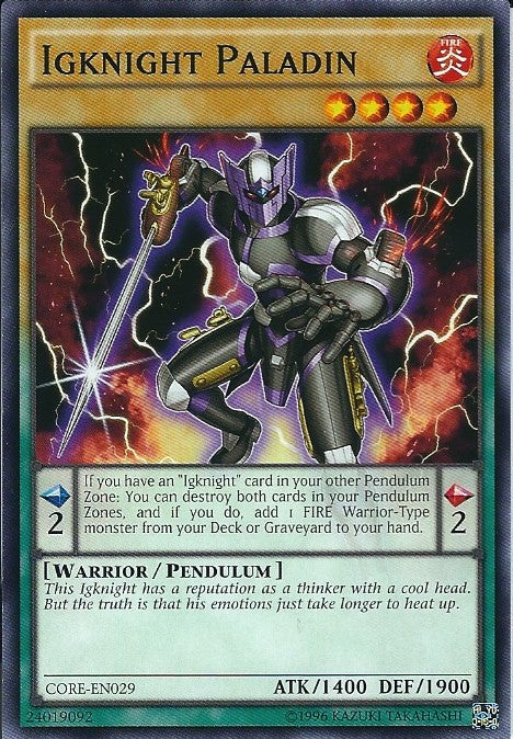 Igknight Paladin - CORE-EN029 - Common - Unlimited available at 401 Games Canada