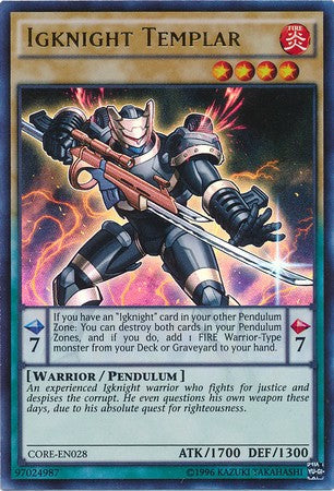 Igknight Templar - CORE-EN028 - Ultra Rare - Unlimited available at 401 Games Canada