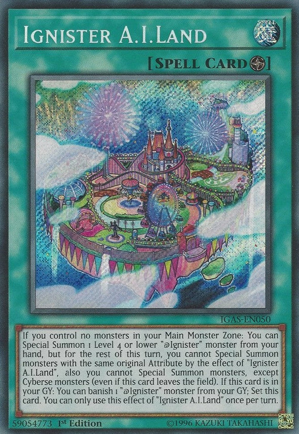 Ignister A.I.Land - IGAS-EN050 - Secret Rare - 1st Edition available at 401 Games Canada