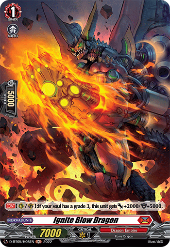 Ignite Blow Dragon - D-BT05/H08 - Holo Rare available at 401 Games Canada