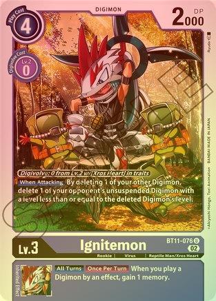 Ignitemon (Foil) - BT11-076 - Uncommon available at 401 Games Canada