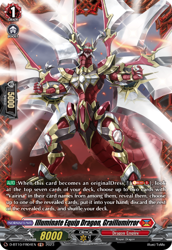 Illuminate Equip Dragon, Graillumirror - D-BT10/FR04 - Frame Rare available at 401 Games Canada