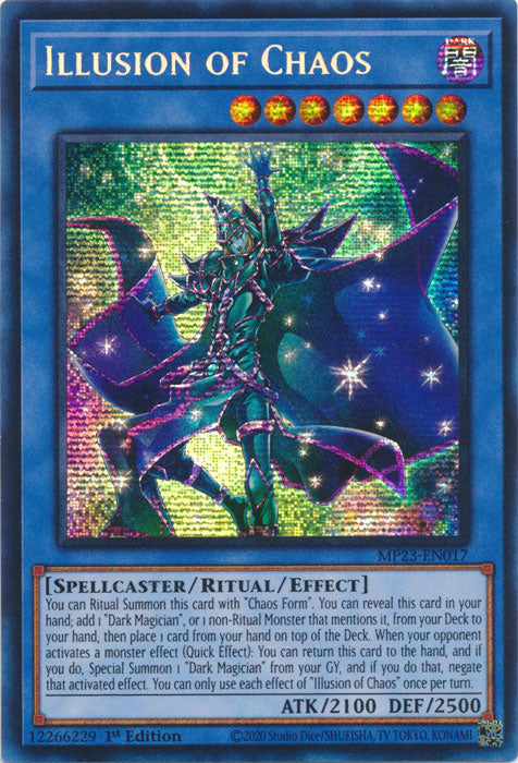 Illusion of Chaos - MP23-EN017 - Prismatic Secret Rare - 1st Edition available at 401 Games Canada