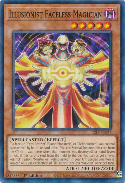 Illusionist Faceless Magician - LDS1-EN046 - Common - 1st Edition available at 401 Games Canada