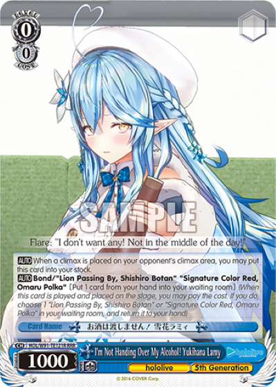 I'm Not Handing Over My Alcohol! Yukihana Lamy (Triple Rare) available at 401 Games Canada